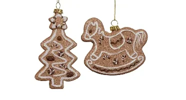Decoris kersthanger plastic peperkoek - assortiment