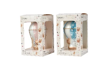 Decoris kerstornament glas ballon 12.5cm