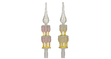 Decoris piek glas met glazen 5.8x5.8x31cm