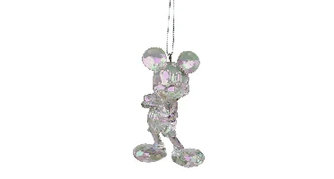 Disney kerstbal acryl mickey transparant