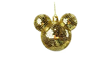 Disney kerstbal oren van Mickey disco goud