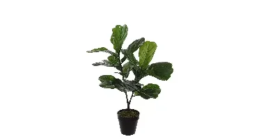 Kunstplant Ficus lyrata in pot h75cm groen