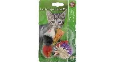 Kattenspeelgoed funtube+verenmuis 3st