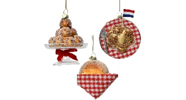 Kerstbal Pakket Hollandse Lekkernijen - 3 stuks