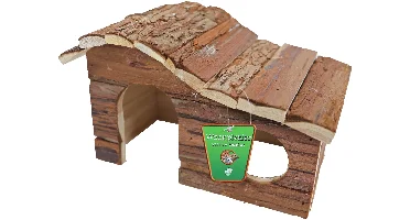 Knaagdierhuis golfdak natural 26cm