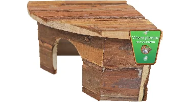 Knaagdierhuis hoekm. natural m 22cm