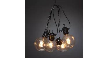 Konstsmide Party retro lichtsnoer 10 lampen warm wit