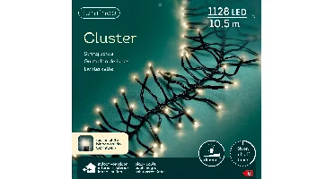 Lumineo clusterverlichting 10.5m 1128led warm wit