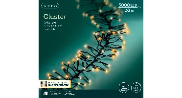 Lumineo Clusterverlichting 28m 3000led Warm wit/ Klassisk warm