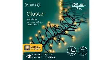 Lumineo clusterverlichting 7m 768led Klassiek warm