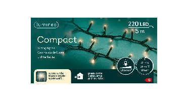 Lumineo Compact ricelights 220LED 5m warm wit