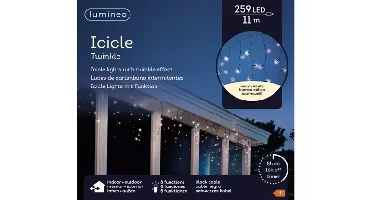 Lumineo Icicle twinkle led 11m 259led warm wit