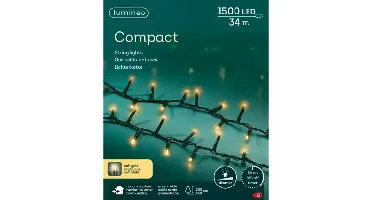 Lumineo led compact 34m-1500l groen/soft gold