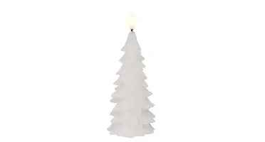 Lumineo ledkaars kerstboom 19.3cm wit