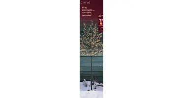 Lumineo microled boom 150cm-480l zwart/klassiek warm