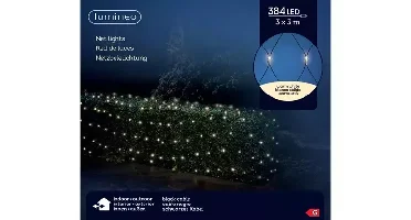 Lumineo Netverlichtingled 3x3m 384led warm wit