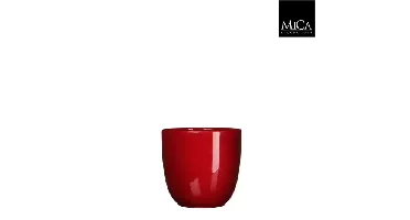 Mica Decorations tusca pot donkerrood 13x14cm