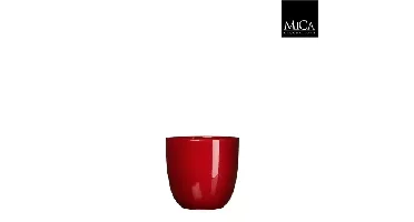 Mica Decorations tusca pot donkerrood glans 11x12cm