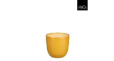 Mica Decorations tusca pot oker 13x14cm