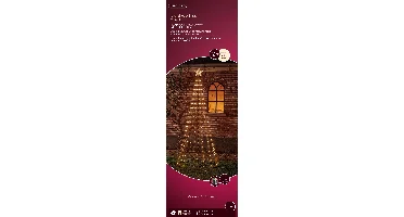 Microled boom 100x240cm zwart/warm wit