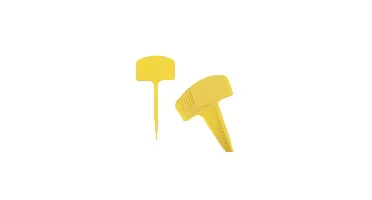 Moestuin Plaatetiketten 14cm - Geel