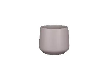 Pot amber d21h18cm taupe mat