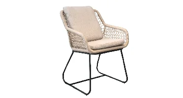 Tuinstoel Portofino touw - Beige