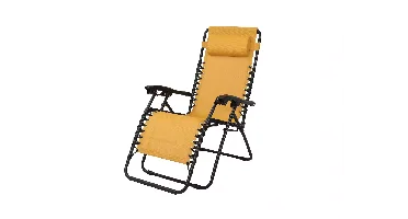 Tuinstoel Vita Alves relax met kussen - Geel