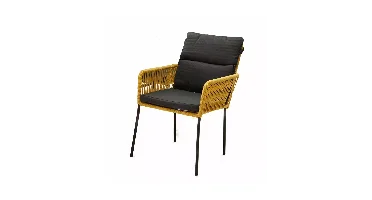 Tuinstoel Vita Gino Dining Touw - Geel