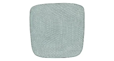 Unique Living Wicker tuinkussen Bliss outdoor 46x47x4cm aqua blue
