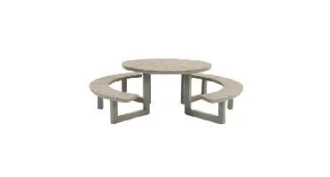 Vita Massa Ronde picknicktafel - Taupe