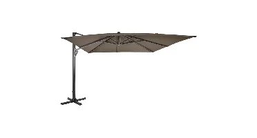 Zweefparasol Taurus Rechthoek 300x400cm - Taupe