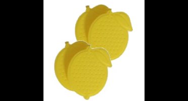 10x stuks grote ijsblokken - citroen - herbruikbaar - 9 cm - Gekoelde drankjes maken - IJsblokjes