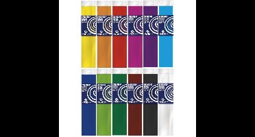 12x Crepe papier basis pakket 250 x 50 cm knutsel materiaal