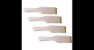 12x Raclette spatels hout 14 cm