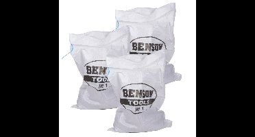 15x Benson Afvalzakken/vuilniszakken met trekband 100 x 65 cm