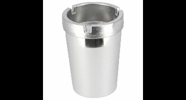 1x Auto asbakken zilver 11 x 8 cm
