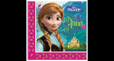 20x Frozen themafeest servetten 33 x 33 cm papier