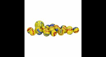 21x Knikkers in netje Snotty Earthman