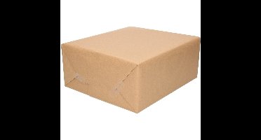 2x Inpakpapier/cadeaupapier kraft bruin rol 500 x 70 cm