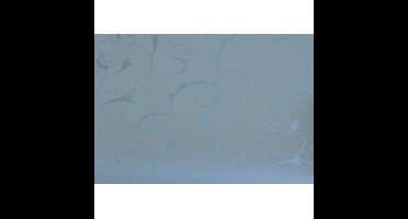 2x raamfolie - ornament bloemen - semi-transparant - vinyl - 45 cm x 2 m - glasfolie