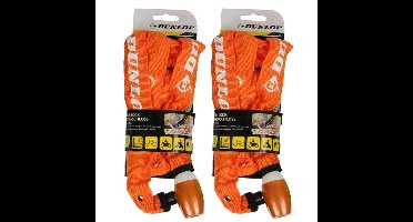 2x Voordelig kettingslot oranje Dunlop
