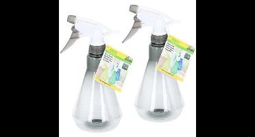 3x stuks plantenspuiten zwart 500 ml