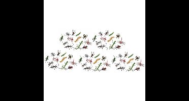 60x Plastic speelgoed insecten