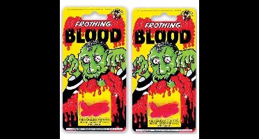 8x stuks horror kunstbloed capsules - voor in de mond - Nepbloed - Halloween
