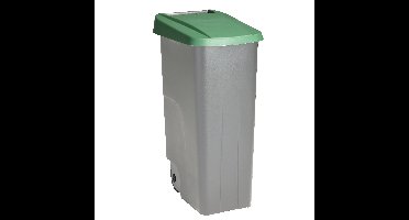 Afvalcontainer/rolemmer Basic - groen - 110 liter - 57 x 42 x 88 cm - huis/tuin afval scheiden