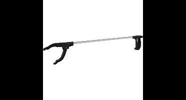 Afvalgrijper/grijptang - grijs - 76 cm - aluminium/kunststof - grip kaak