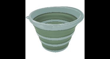 Alpina Schoonmaakemmer - opvouwbaar - 10L - emmer - wit/groen - 32