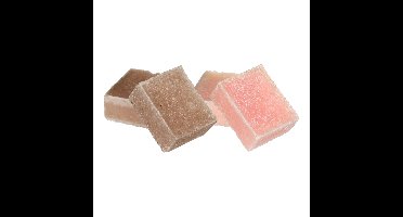 Amberblokjes/geurblokjes - roos en sandelhout - 6x stuks - huisparfum