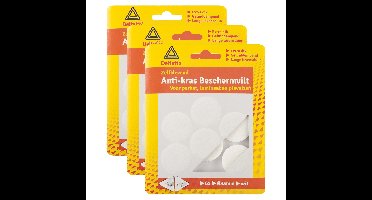 Anti-krasvilt - 18x - wit - 33 mm - rond - zelfklevend - meubel beschermvilt